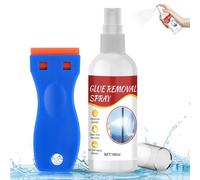 Disolvente Pegamento, Quita Pegamento Adhesivos, Esenta Eliminador Adhesivo Spray, Spray Adhesivo pegamento, Elimina Rápidamente Residuos Etiquetas Rebeldes de Todas Superficies 100ml