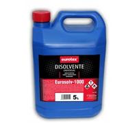 DISOLVENTE UNIVERSAL EUROSOLV 1000 5 L.EUROTEX. para imprimaciones sintéticas, esmaltes sintéticos, nitrocelulósicos y poliuretanos.