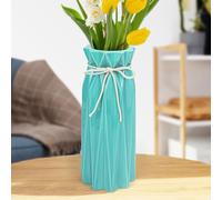 Disoza 24x10x10cm Jarrones de Mesa Decoracion de Ceramica Moderno Jarron Vintage Azul para Pampas Flores de Hierba Flores Secas Flor Azul Florero Floreros para La Boda de Porcelana Tulipan Floreror