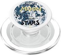 Dispara a la Luna si extrañas aterrizarás Entre Estrellas PopSockets PopGrip para MagSafe