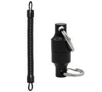 Disparador magnético de red - Disparador magnético ultrafuerte para con cordón extensible, clip magnético con mosquetón giratorio, soporte magnético, accesorio de retráctil resistente