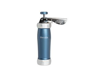Disparadores MARCATO. Máquina de galletas en polvo azul. Aluminio anodizado. Var