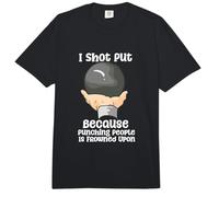Disparé Puesto Porque Golpear a la Gente está Mal Visto en el Atletismo Comfort Colors Adult Heavyweight T-Shirt