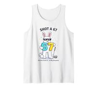 Disparo 67 Conejo de Pascua Golfing Joke Pascua Humor Golfistas Camiseta sin Mangas