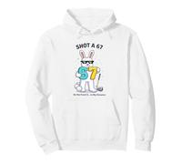 Disparo 67 Conejo de Pascua Golfing Joke Pascua Humor Golfistas Sudadera con Capucha
