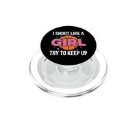 Disparo como una Chica Trato de Mantener al Jugador de Baloncesto PopSockets PopGrip para MagSafe