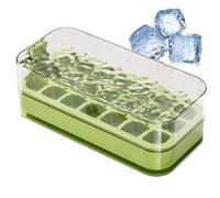 Disparos de hielo - Bandeja de hielo tipo prensa, bandeja de cucharada | Moldes de hielo de fácil liberación, creador de bloques de congelación para whisky, cócteles, café, leche, bo