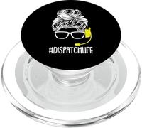 Dispatch Life 911 Dispatcher Thin Gold Line Operator PopSockets PopGrip para MagSafe
