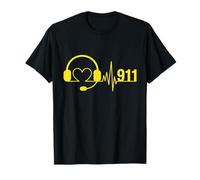 Dispatcher Heartbeat ECG Pulse 911 Heart Dispatch Camiseta