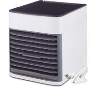 DISPAU Aire Acondicionado Portátil | Climatizador Evaporativo Silencioso y Potente con 3 Niveles | Mini Air Cooler USB y Corriente | Bajo Consumo A+ para Dormitorio u Oficina U-KNV126