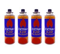 DISPAU - Cartuchos de Gas Butano Portátil 227gr - Botellas para Camping, Hornillo Portátil, Cocinas e Infernillo, Solpletes, Cocina portatil dual. (4, Unico)