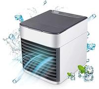 DISPAU Mini refrigerador de ar, mini ar condicionado portátil 3 em 1, refrigerador de ar e humidificador, ventilador e purificador com 3 velocidades ajustáveis, casa e escritório