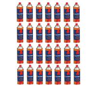 DISPAU QBAK Pack de Cartuchos de Gas Butano 227g - Butano, Compatibles con Hornillos, Quemadores y Cocinas Portátiles - Cartucho Descartable con Válvula de Seguridad (28 Cartuchos)