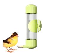 Dispensador Agua Aves - Botella Jaula 200ml con Activador, Bebedero Fuente Accesorio | Diseño Transparente Automático para Periquito, NINFA, Pasador
