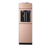 Dispensador Agua Garrafa - Maquina de Agua FríA y Caliente con Gabinete de Almacenamiento de Doble Capa y Función de Agua con BotóN para la Oficina en Casa Gold 11.1 * 10.1 * 35.1in