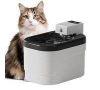 Dispensador automático de agua para gatos, fuente inalámbrica de 2 L, cuenco recargable para mascotas | para gatitos pequeños animales interiores, suelo, sala de estar, inalámbrico, multifiltración