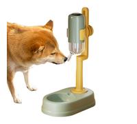 Dispensador automático de agua para mascotas, bebedero lento de pie, 750 ml, antigoteo, altura ajustable, para animales pequeños, ardilla, erizo, conejito