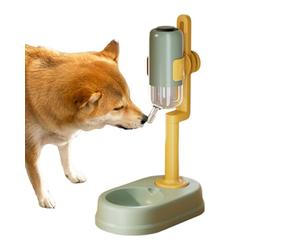 Dispensador automático de agua para mascotas, bebedero lento de pie, 750 ml, antigoteo, altura ajustable, para animales pequeños, ardilla, erizo, conejito