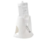Dispensador automático de agua para mascotas, para conejos, hámsteres, perros, dispositivo de bebida a prueba de fugas (blanco)