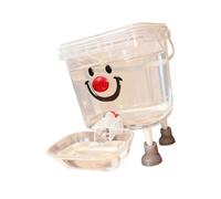 Dispensador automático de agua para mascotas para perros pequeños y gatos, gran capacidad, solución de riego, recipiente de agua para interior y exterior, dispensador de comida para mascotas fácil de