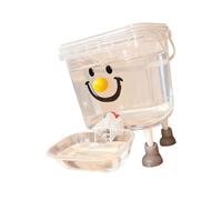 Dispensador automático de agua para mascotas para perros pequeños y gatos, gran capacidad, solución de riego, recipiente de agua para interior y exterior, dispensador de comida para mascotas fácil de