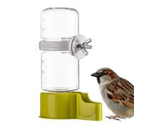 Dispensador automático de agua para pájaros que tus amigos con plumas pueden beber fácilmente durante el exterior | Dispensador de agua verde para pájaros pequeños y medianos dispensador de alimentos
