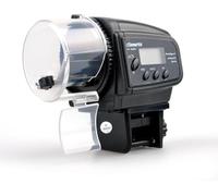 Dispensador automático de alimento para peces, pantalla LCD digital, alimentador para acuario, negro, a pilas Amami BEAUTY