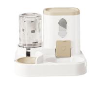 Dispensador automático de alimentos, cuenco de agua para gatos, juego de alimentación, ideal para gatos, perros, mascotas pequeñas, hidratación diaria y rutinas de comida 9.84 x 8.66 x 7.87 pulgadas