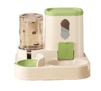 Dispensador automático de alimentos, cuenco de agua para gatos, juego de alimentación, ideal para gatos, perros, mascotas pequeñas, hidratación diaria y rutinas de comida 9.84 x 8.66 x 7.87 pulgadas