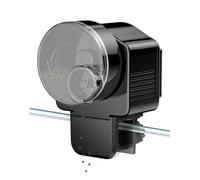 Dispensador automático de alimentos para peces, mini alimentador automático con temporizador, 2 ajustes, ciclo de alimentación de 12/24 horas, capacidad de 65 ml, para pecera de hasta 2,5 cm, vidrio