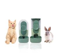 Dispensador automático de Alimentos para Pequeñas Mascotas ,Automático Dispensador de Agua para Mascotas en la Jaula o Corral ,Conjunto de Comedero y Bebedero Automático,para Conejos, Hurones, Gatos