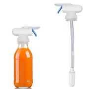 Dispensador automático de bebidas, dispensador de cerveza de agua alimentado por batería ABS, dispensador de leche para galón de nevera, puede evitar que la leche y la cerveza se desborden (Azul)