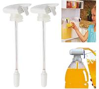 Dispensador automático de bebidas, Pajita de bebida portátil a prueba de derrames, bomba de agua de bebida eléctrica dispensador de bebidas para jugo de leche botella de bebida de cerveza (White)