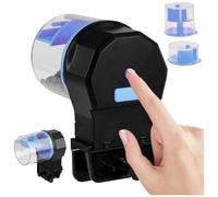 Dispensador automático de comida para acuarios a pilas, alimentador de peces para fiestas