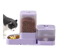 Dispensador Automático De Comida Para Gatos | Alimentador Automático Para Mascotas Con Dispensador De Alimento,Recipiente De Almacenamiento De Gran Capacidad Con Plato De Acero Inoxidable Y Bebedero P
