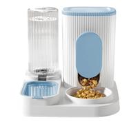 Dispensador Automático De Comida para Gatos | Automático para Gatos Perros con Bebedero | Cuenco Doble Alimento y Agua 2 en 1 Estación de Alimentación para Razas Pequeñas Medianas Grandes