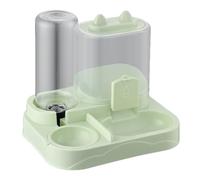 Dispensador automático de Comida y Agua para Mascotas 2 en 1 Cuenco Acero Inoxidable Recipiente Gran Capacidad antiobstrucción depósito 400ml fácil Limpiar solución sin Esfuerzo Alimentar a Las