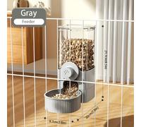 Dispensador automático de comida y agua para mascotas de 1.2L/520ml de gran capacidad para colgar en jaula, cuenco colgante para mascotas, para conejos, gatos, perros y otras mascotas