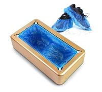Dispensador Automático De Cubierta De Zapatos, Shoe Covers Dispenser Machine, Máquina Sutomática For Cubrir Zapatos, Con 200 Piezas Desechables De Plásticos, Para Casa Oficina Fábrica(Gold)