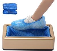Dispensador automático de cubiertas de zapatos, 100 piezas de cubiertas de zapatos desechables antideslizantes, máquina de cubiertas de zapatos for el hogar, oficina, supermercado, fábrica, hospital d