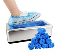 Dispensador automático de cubiertas de zapatos, dispensador portátil de cubiertas de zapatos con botas de plástico desechables y cubiertas de zapatos para el hogar, oficina, fábrica (200 PCS)