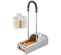 Dispensador AutomáTico de Cubrezapatos con 3 Rollos de PelíCulas Desechables para Zapatos, MáQuina PortáTil para Mantener Limpios Pisos y Alfombras(2-silver)