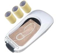 Dispensador AutomáTico de Cubrezapatos con 3 Rollos de PelíCulas Desechables para Zapatos, MáQuina PortáTil para Mantener Limpios Pisos y Alfombras(1-white)