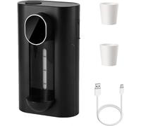 Dispensador automático de enjuague bucal de 540 ml, dispensador de enjuague bucal montado en la pared for baño con 2 vasos magnéticos reutilizables y 3 modos ajustables for niños y adultos /315 (Colo