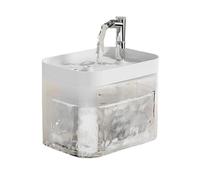 Dispensador automático de fuente de agua para mascotas con filtración avanzada y bomba súper silenciosa, cuenco de agua de gran capacidad para gatos y perros, uso en interiores con detección