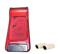 Dispensador automático de fundas para zapatos, 1200 películas de film transparente para zapatos, máquina portátil para cubrir zapatos, dispensador de protectores para pies(RedD)