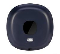 Dispensador automático de jabón de espuma para baño con sensor infrarrojo de montaje en pared, pantalla LCD retroiluminada y motor silencioso de alta eficiencia para un funcionamiento suave (azul)