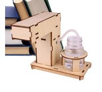 Dispensador automático de jabón de mano, dispensador de jabón de mano, producción científica de madera, kit de material de juguete hecho a mano, bomba de jabón de cocina sin contacto para niños