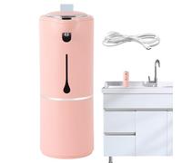 Dispensador automático de jabón de manos, dispensador eléctrico de jabón de manos sin contacto, loción líquida de 280 ml con sensor para fregadero de cocina, hotel, restaurante, adultos, niños