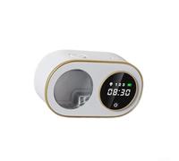 Dispensador automático de jabón espumoso con pantalla LED, lavadora inteligente sin contacto de 320 ml, recargable de 3000 mAh, niveles de espuma ajustables para cocina y baño (quinta marcha, blanco)